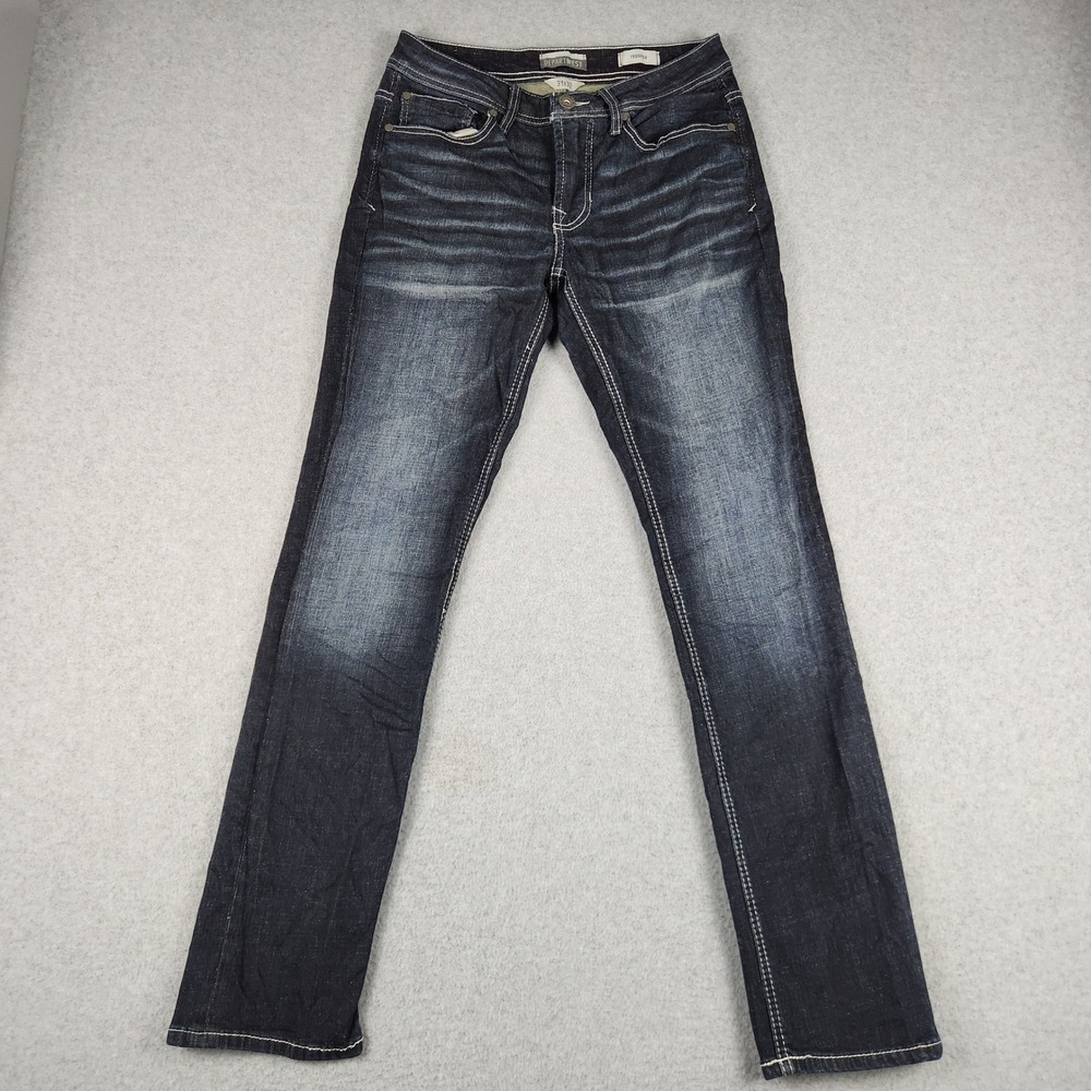 Departwest Trouper Jeans Mens 31x32 Blue Denim Whiskered Performance Stretch
